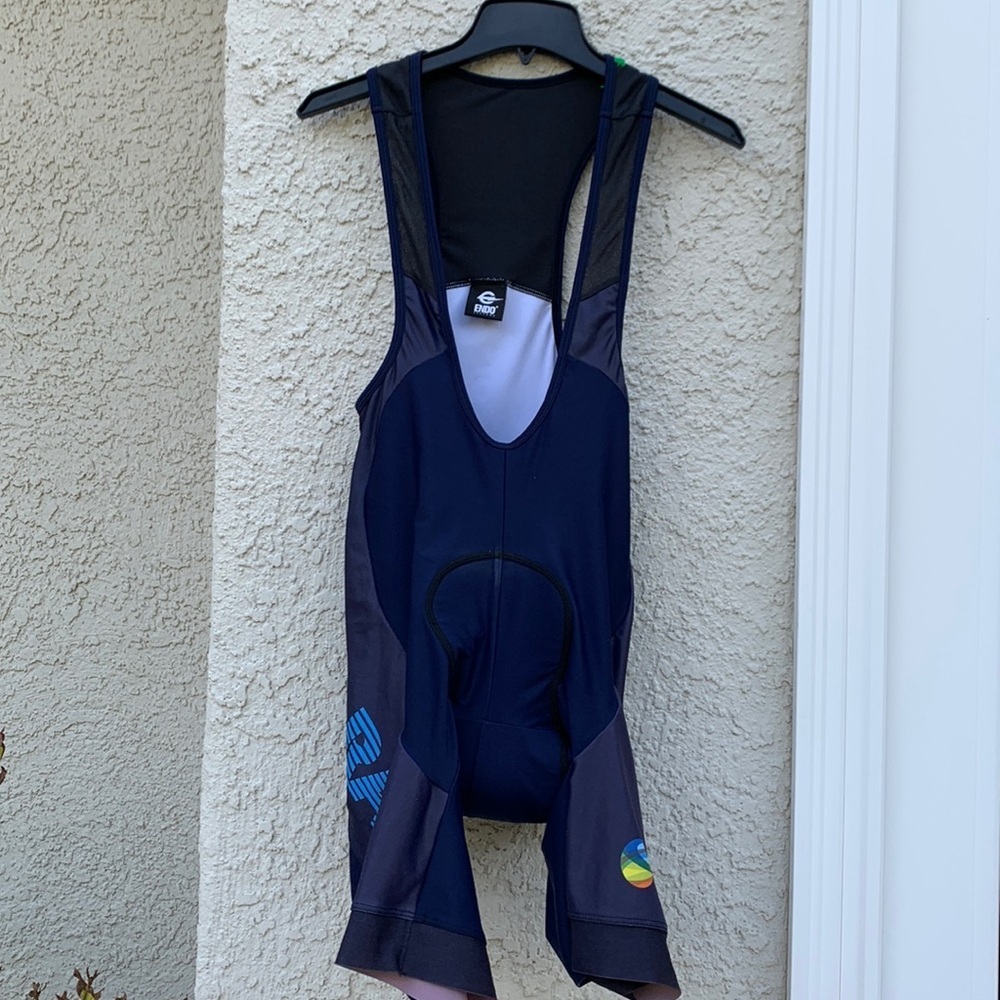 💚Enzo Customs Blue Trek Raam Cycle Bib Womens's XXL